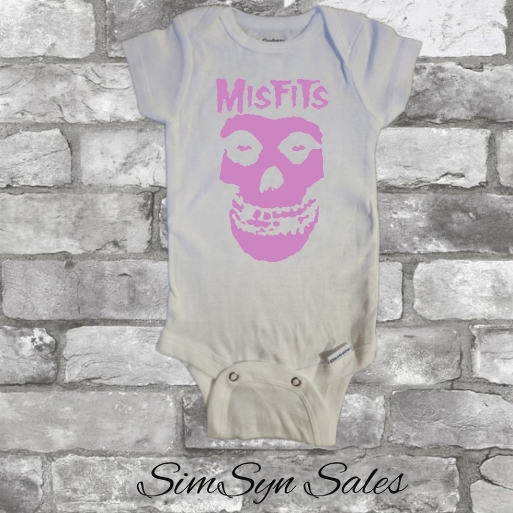 Misfits Unisex Baby Band Onesie Onepiece Bodysuit 0-3 Months Brand New